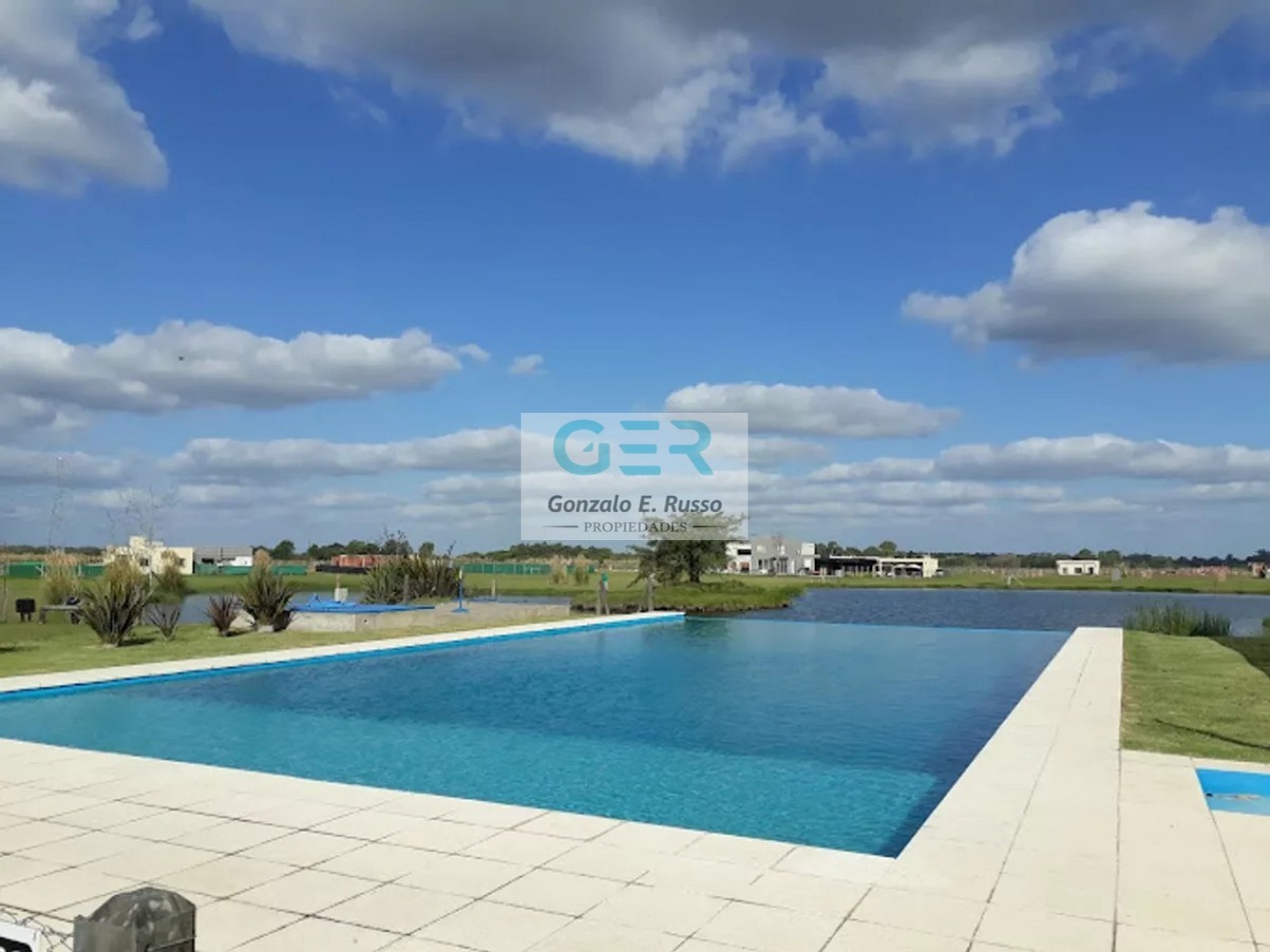 Venta Lote A La Laguna En Barrio Privado Laguna Azul
